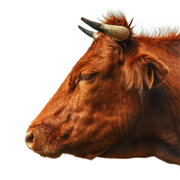 image of a cow's head